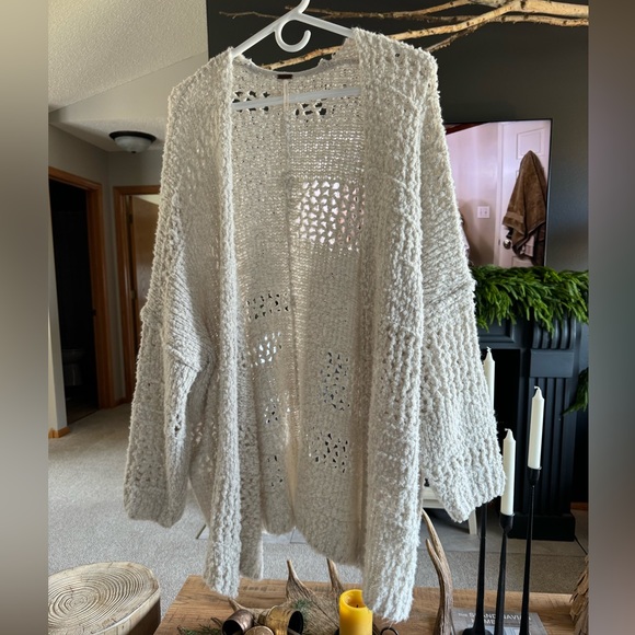 Free people oversized, knit Saturday Morning Cardigan - Picture 3 of 6